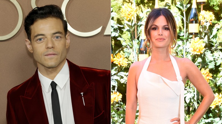 Side by side photos of school friends Rami Malek and Rachel Bilson