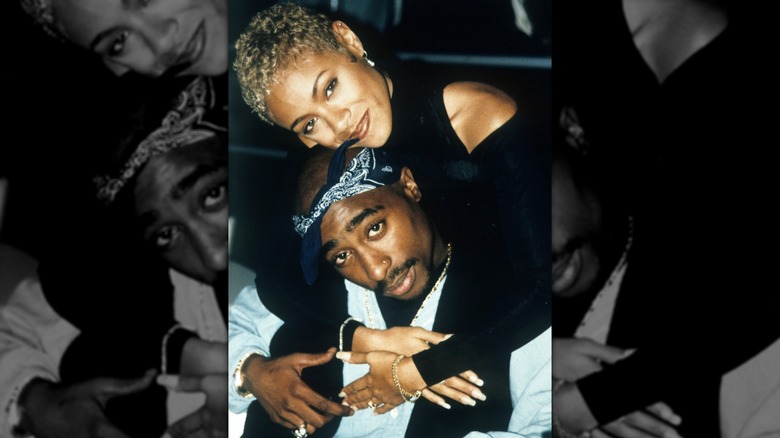 Jada Pinkett Smith hugging school friend Tupac Shakur