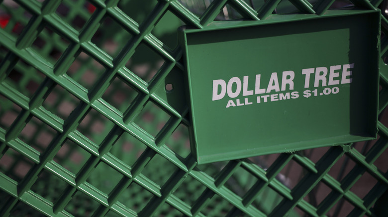 Dollar Tree shopping cart