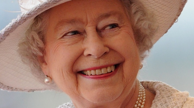 Queen Elizabeth white hat