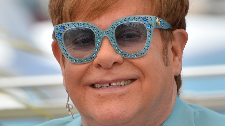 Elton John smiling