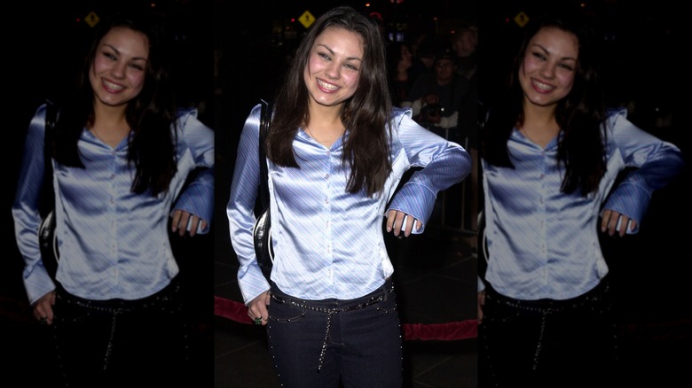 Mila Kunis photographed in January 2001 attending the premiere of "Snatch"