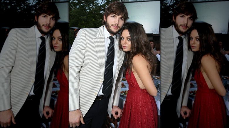 Ashton Kutcher and Mila Kunis at the 7th Annual Chrysalis Butterfly Ball in 2008