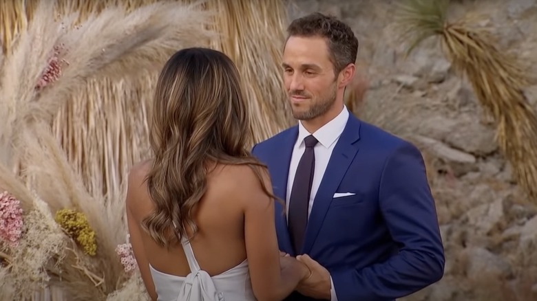 Zac Clark proposing to Tayshia Adams