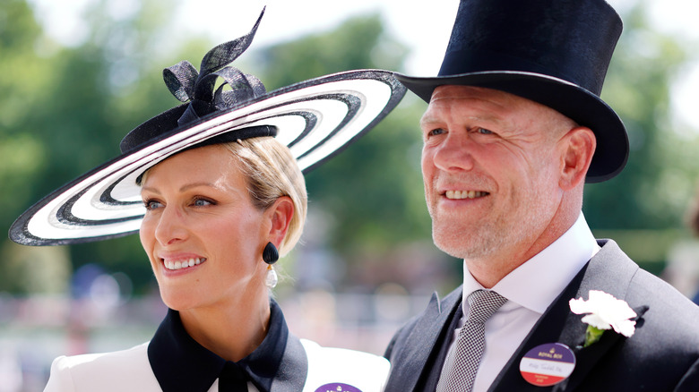 Zara Tindall and Mike Tindall smiling together