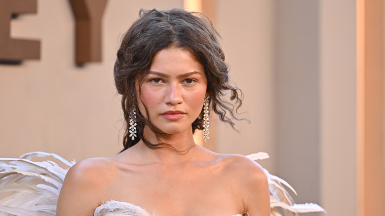 Zendaya on the red carpet of the New York premiere of "The Odyssey"