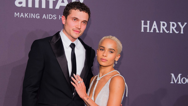 Zoë Kravitz and Karl Glusman posing together