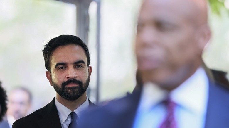 Zohran Mamdani and Eric Adams attend the annual 9/11 Commemoration Ceremony in New York City, NY (2025)