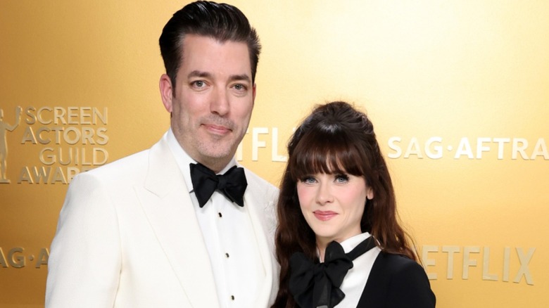 Jonathan Scott and Zooey Deschanel attend the 31st Annual Screen Actors Guild Awards in Los Angeles, CA (2025)