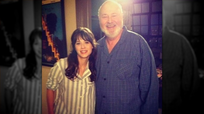 Zooey Deschanel and Rob Reiner in New Girl