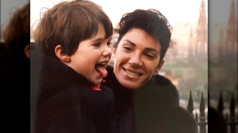 Hilary Farr smiling and Josh Farr sticking out his tongue
