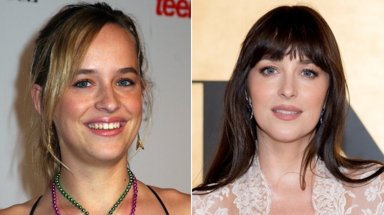 side-by-side pictures of Dakota Johnson