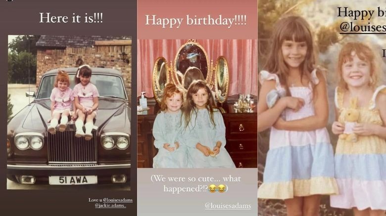 Victoria Beckham and Louise Adams on Instagram