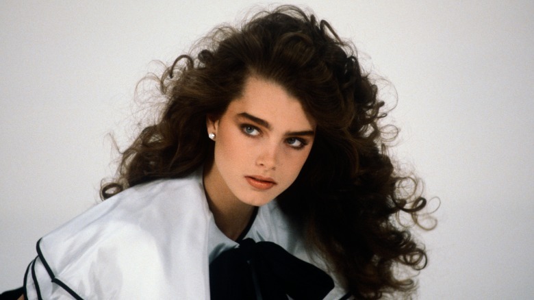 Brooke Shields in 1981 posing for a picture for Barbara Walters