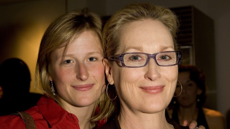 Meryl Streep on the right with her daughter Mamie Gummer on the left