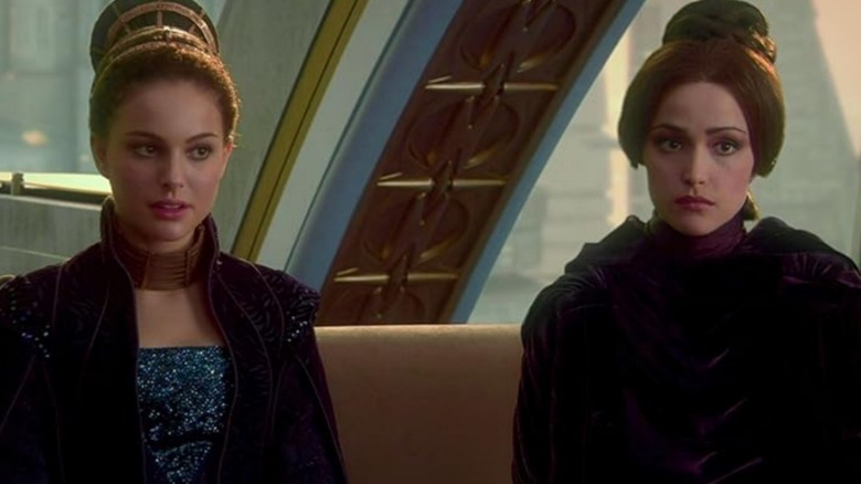 Natalie Portman and Rose Byrne in Star Wars: Episode II: Attack of the Clones