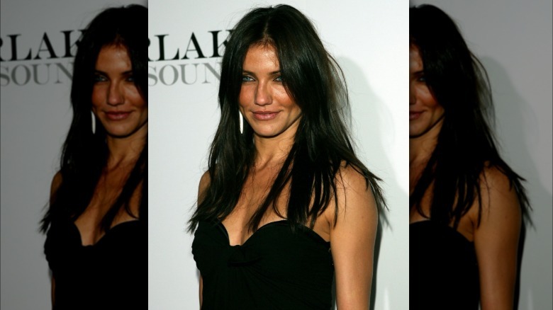 Cameron Diaz giving a smoldering look to the side