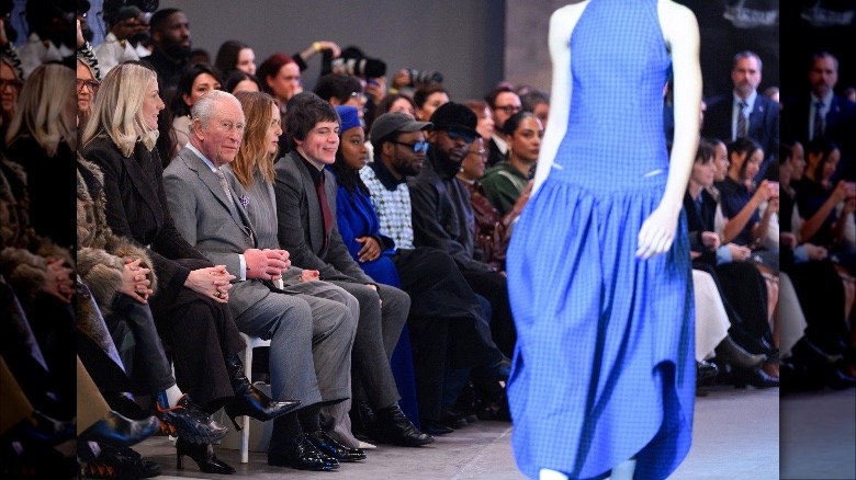 King Charles and Stella McCartney at London Fashion Week