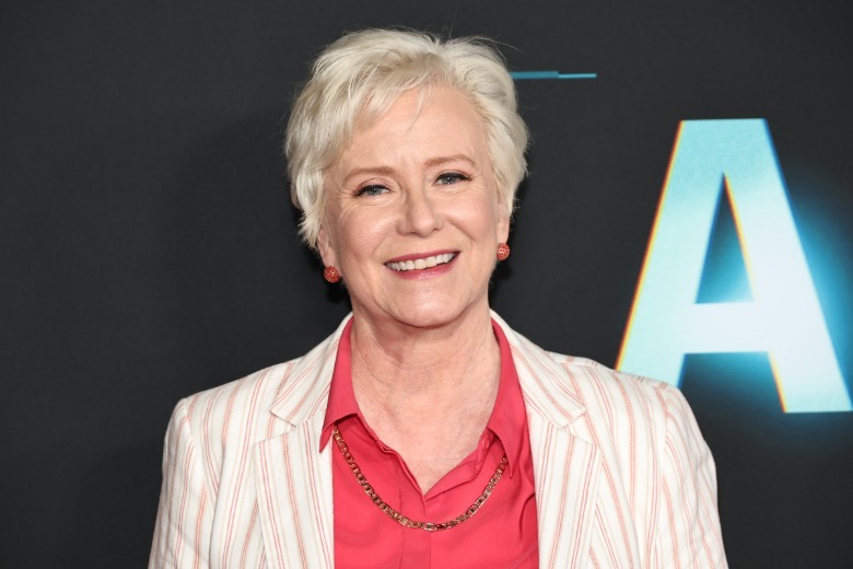 Eve Plumb posing at an event