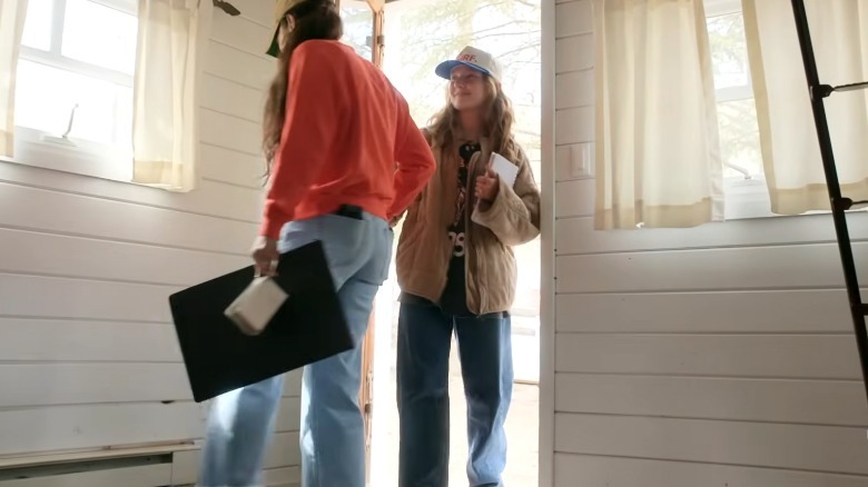 Screenshot of Joanna Gaines and Ella Gaines entering a cottage together in Colorado (2025)