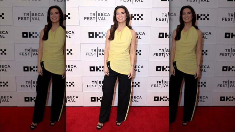 Kaitlan Collins posing on the red carpet