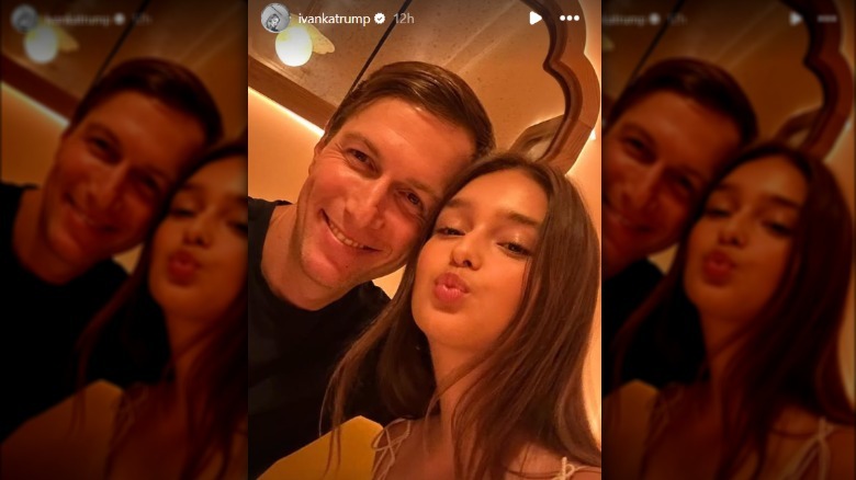 Jared Kushner and daughter Arabella Kushner in a photo shared by Invanka Trump to Instagram in July 2025