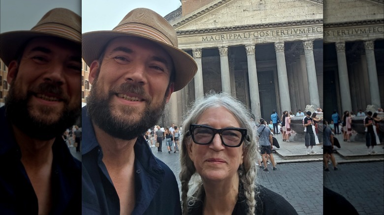Jackson Smith and Patti Smith smiling together