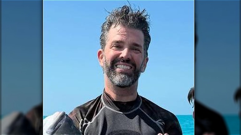 Up close photo of Donald Trump Jr. with messy hair