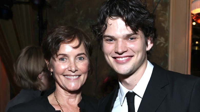 Carey Lowell and Homer Gere smiling