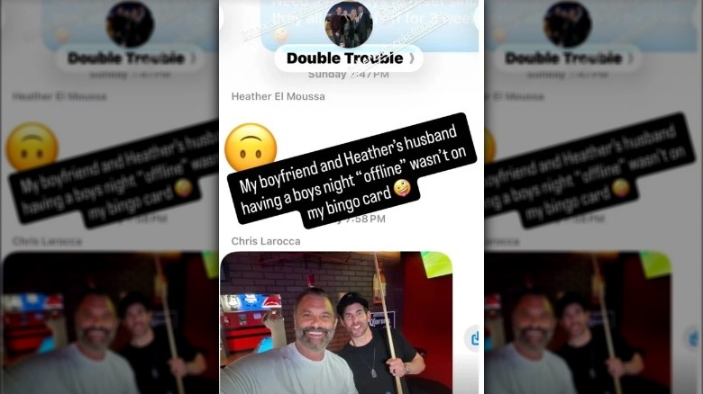 Christopher Larocca and Tarek El Moussa smiling and holding pool cues