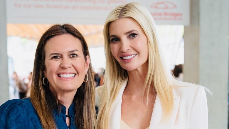 Sarah Huckabee Sanders and Ivanka Trump smiling