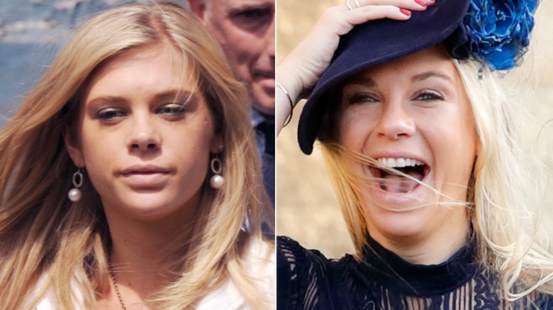 Side-by-side photos of Chelsy Davy