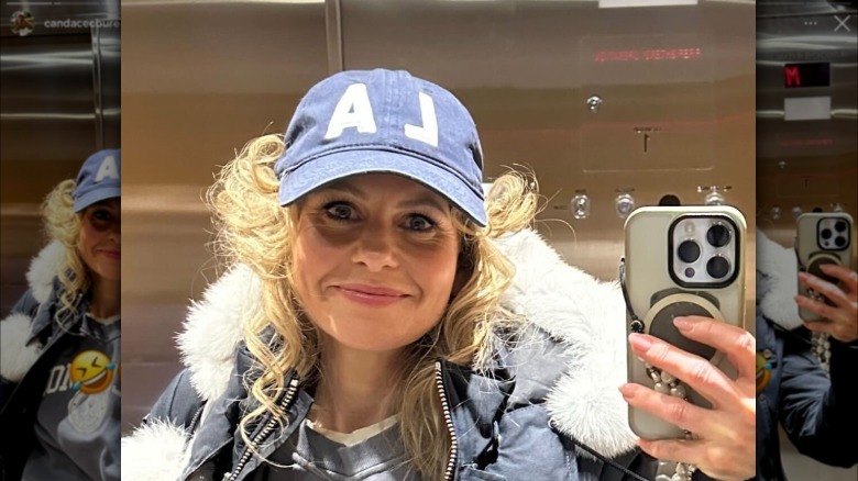 A mirror selfie of Candace Cameron Bure with bad hair