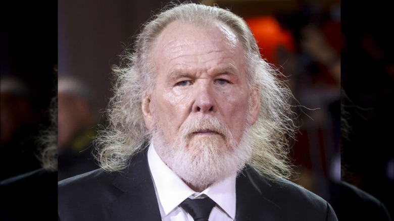 Nick Nolte looking serious