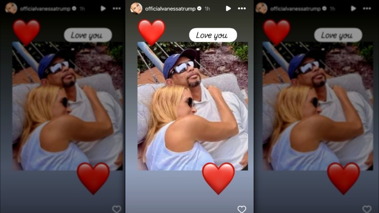 Vanessa Trump snuggling with Tiger Woods