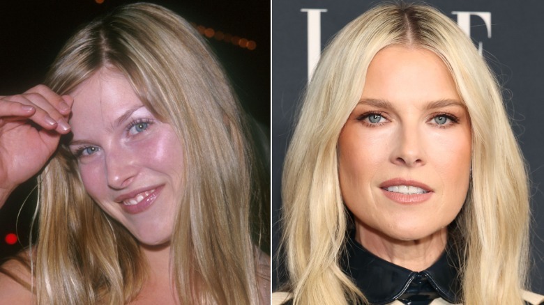 Ali Larter in 1999 on the left and in 2025 on the right
