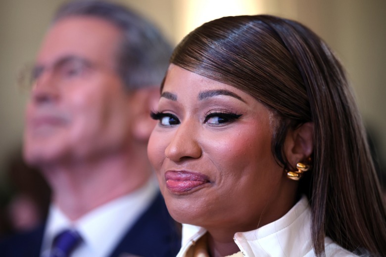Nicki Minaj attends the Trump Accounts Summit in Washington