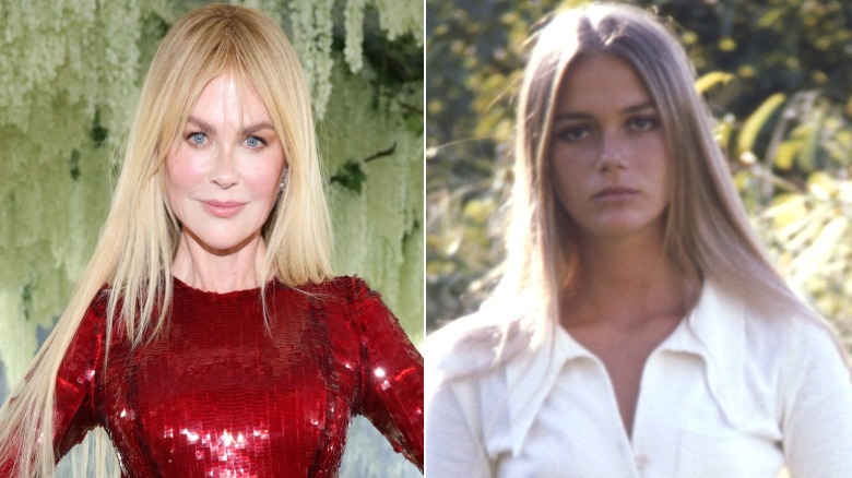 Side-by-side photos of Nicole Kidman and Peggy Lipton