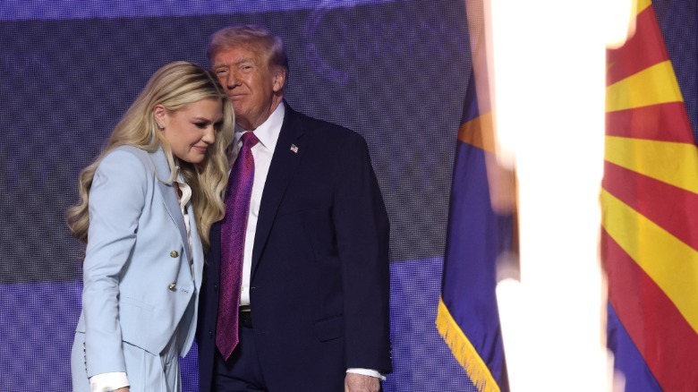 Donald Trump and Erika Kirk at a