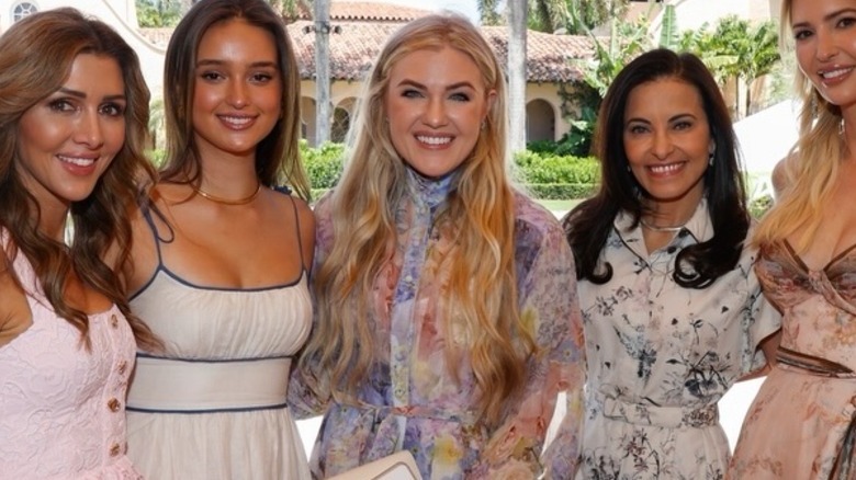 Erika Kirk in the middle of a group photo at Bettina Anderson's bridal shower