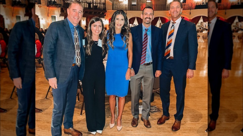 Kristi Noem after receiving the NRA Distinguished Hunters' Leadership Award