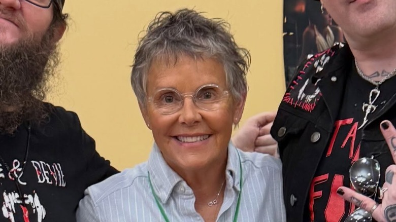 Close-up of Amanda Bearse smiling