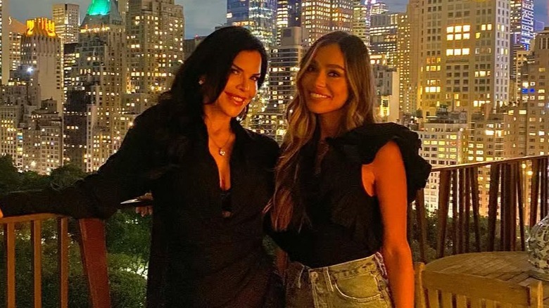 Lauren Sánchez Bezos and October Gonzalez smiling