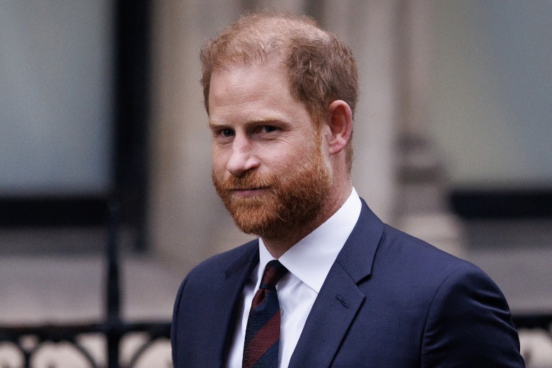 Prince Harry outside the Royal Courts of Justice in London